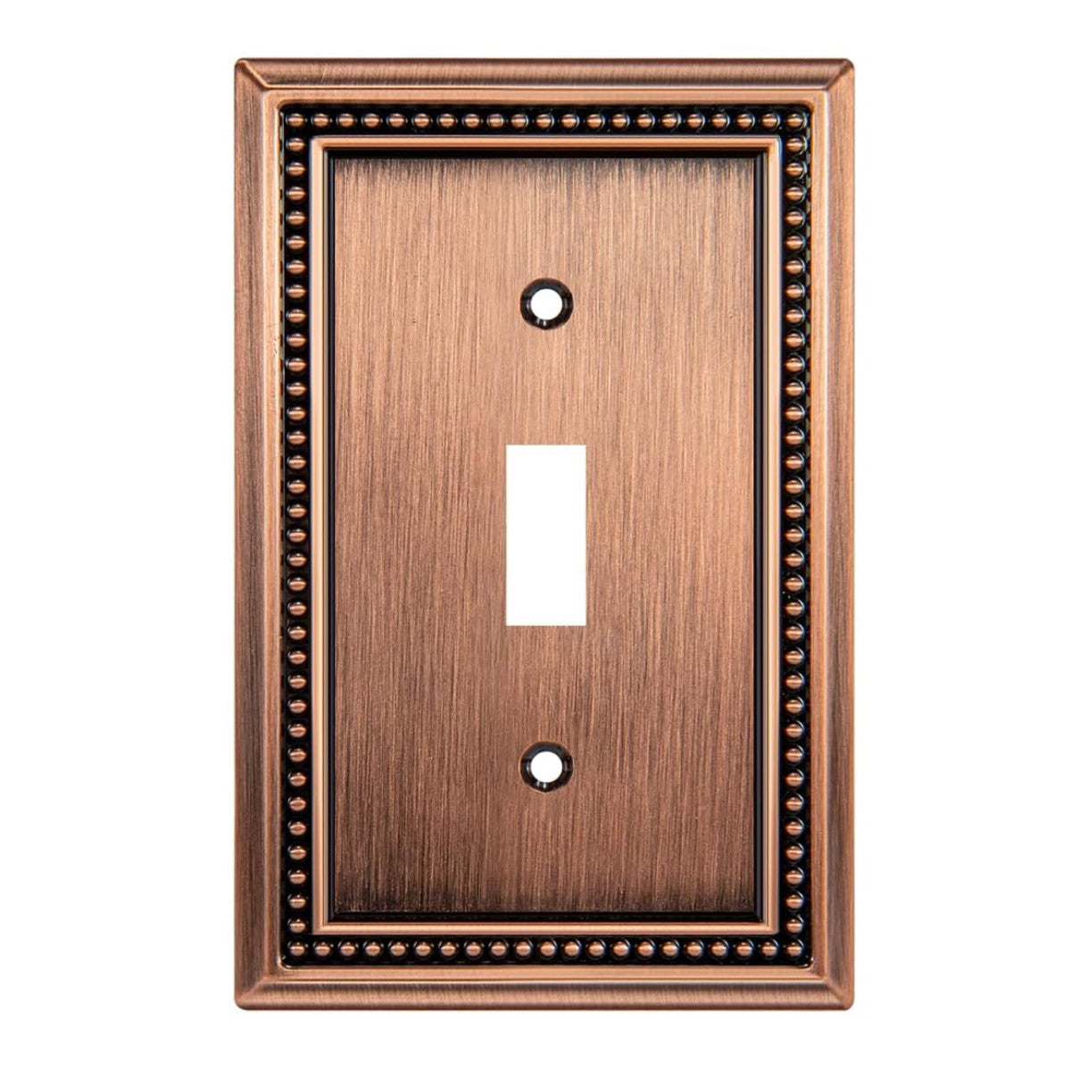 Harmon Antique Copper Single Toggle Decorative Switchplate Cover