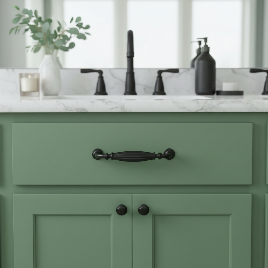 Cosmas 7123FB Flat Black Cabinet Pull