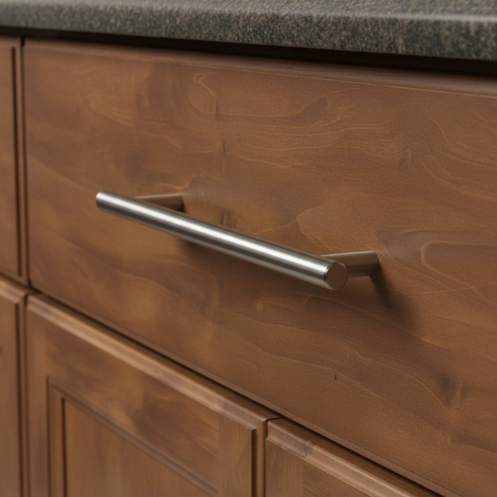 Cosmas H698-128SS Stainless Steel Euro Style Bar Pull