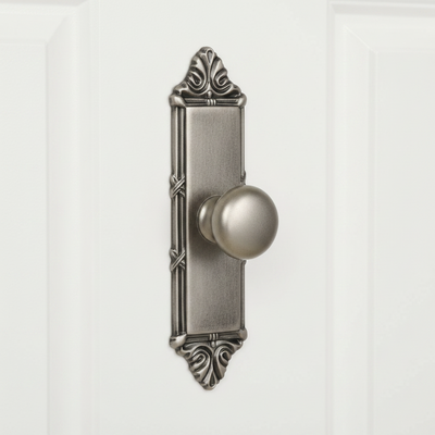 Cosmas 9467WN Weathered Nickel Cabinet Knob Backplate