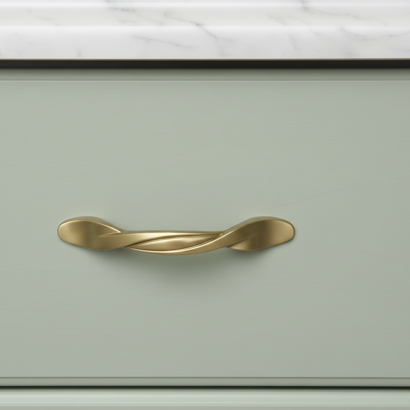 Cosmas 9009GC Gold Champagne Twist Cabinet Pull