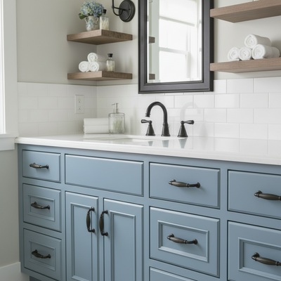 Cosmas 7123FB Flat Black Cabinet Pull
