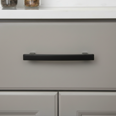 Cosmas 5237FB Flat Black Contemporary Arch Cabinet Pull