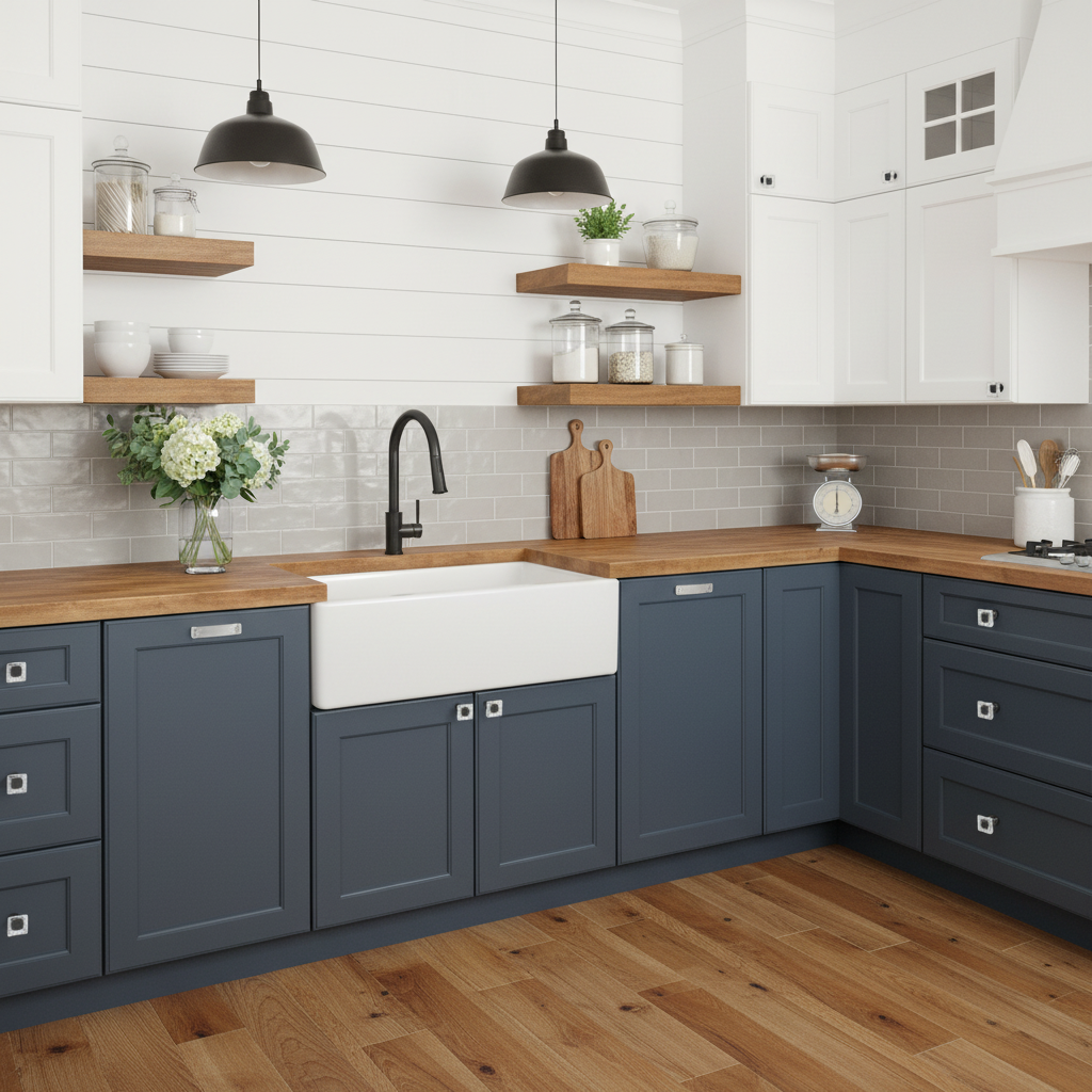 Cosmas 6377FB-C Flat Black &amp; Clear Glass Square Cabinet Knob