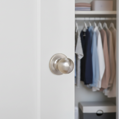 Ashland Passage Door Knob, Satin Nickel