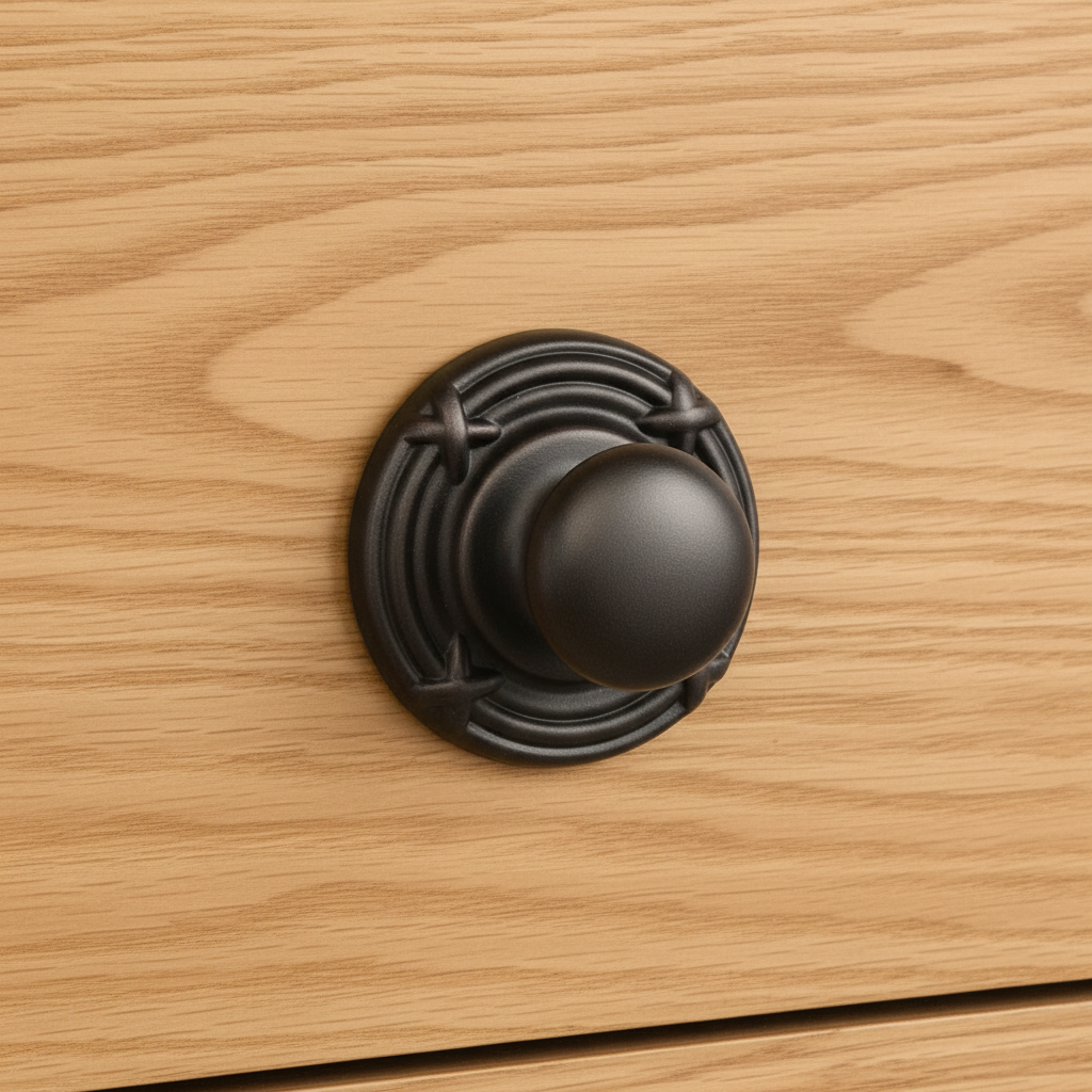 Cosmas 9468ORB Oil Rubbed Bronze Cabinet Knob Backplate