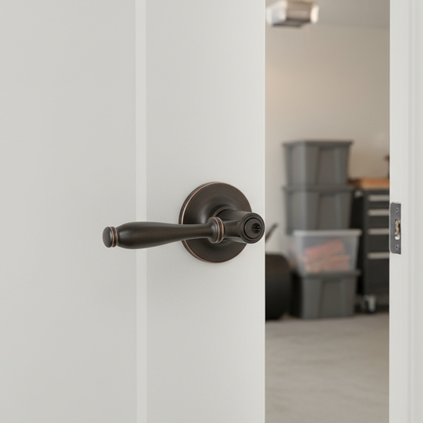 Villa Entry Door Lever, Oil Rubbed Bronze