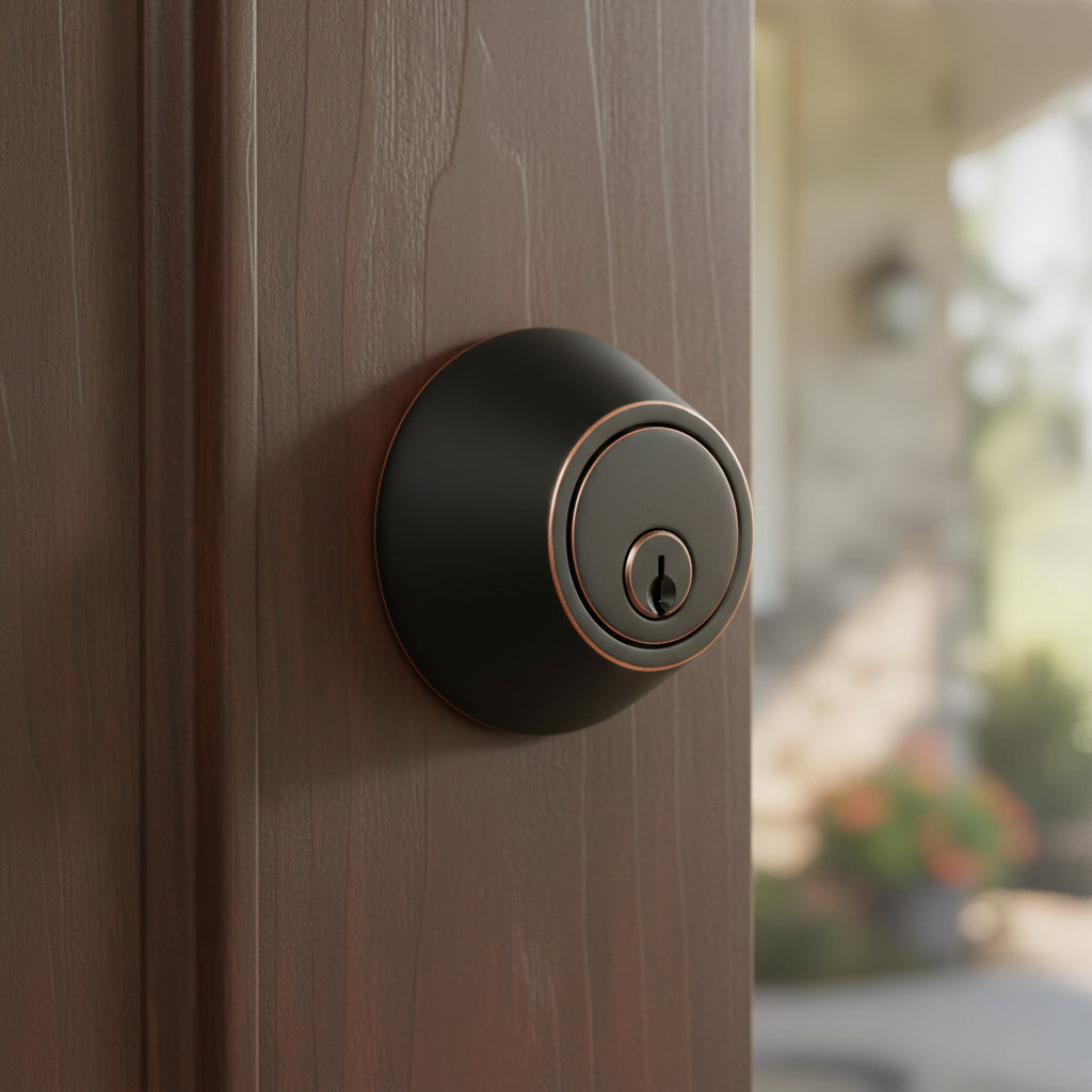 Cosmas Oil Rubbed Bronze Double Cylinder Deadbolt
