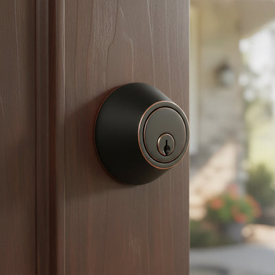 Cosmas Oil Rubbed Bronze Single Cylinder Deadbolt