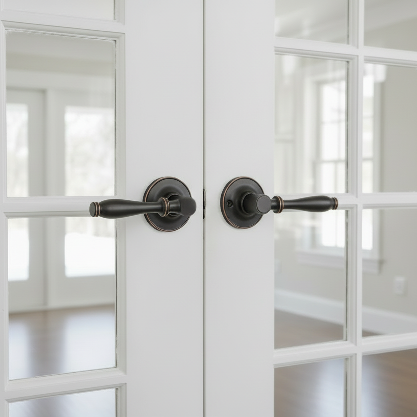 Villa Dummy Door Lever, Oil Rubbed Bronze