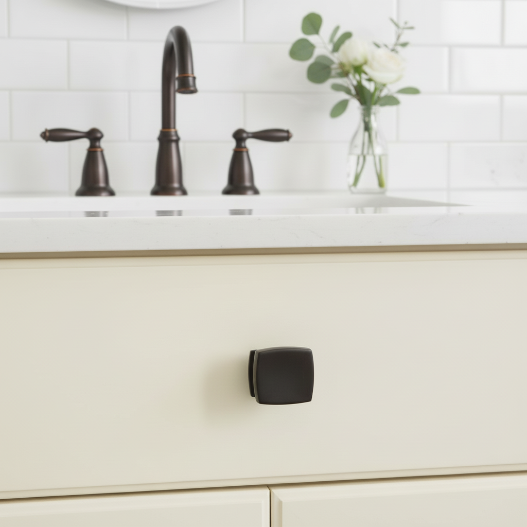 Cosmas 5232ORB Oil Rubbed Bronze Square Contemporary Cabinet Knob