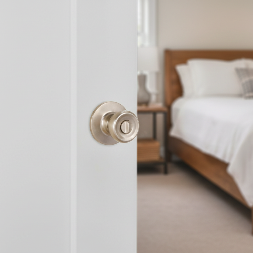 Salem Privacy Door Knob, Satin Nickel