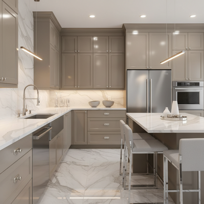 Cosmas B-112SN Satin Nickel Cabinet Knob Backplate