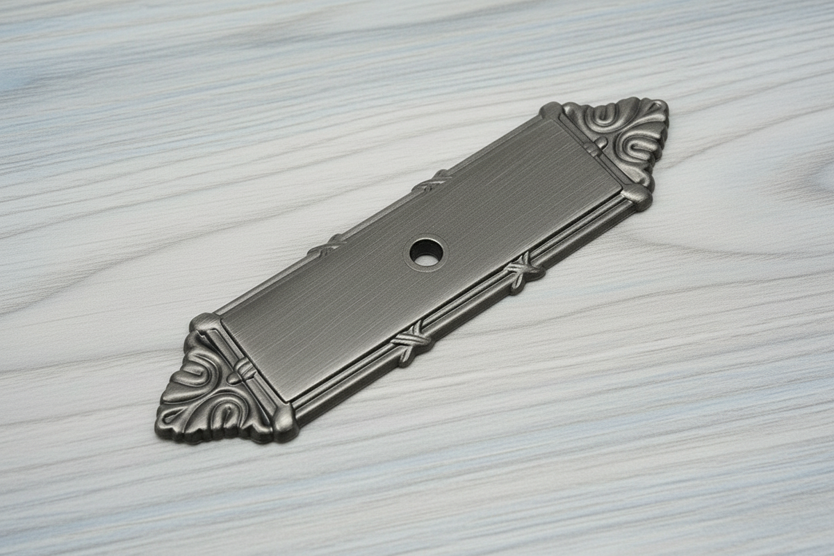 Cosmas 9467AS Antique Silver Cabinet Knob Backplate