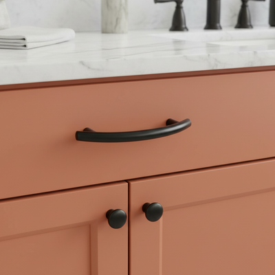 Cosmas 2992-3FB Flat Black Cabinet Pull