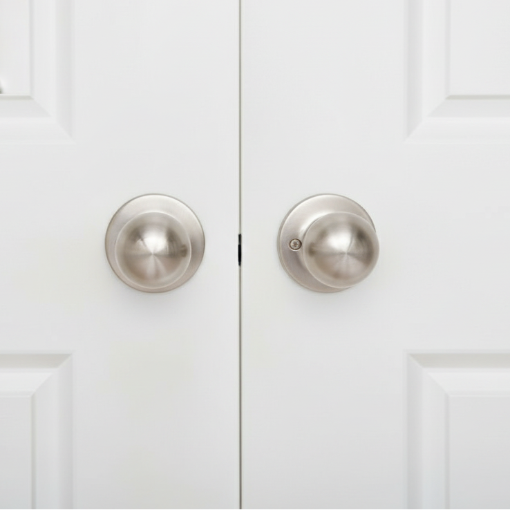 Ashland Dummy Door Knob, Satin Nickel