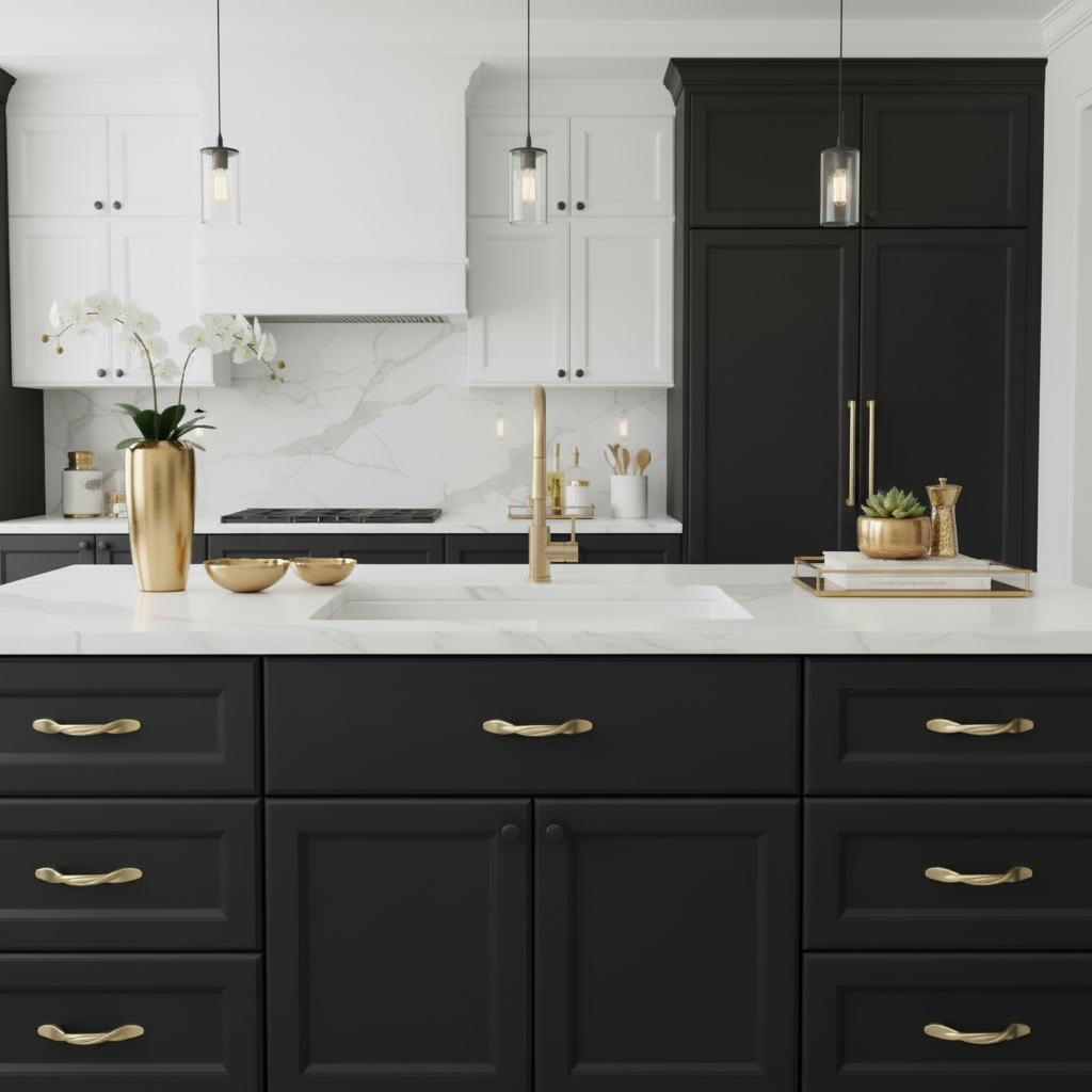 Cosmas 9009GC Gold Champagne Twist Cabinet Pull