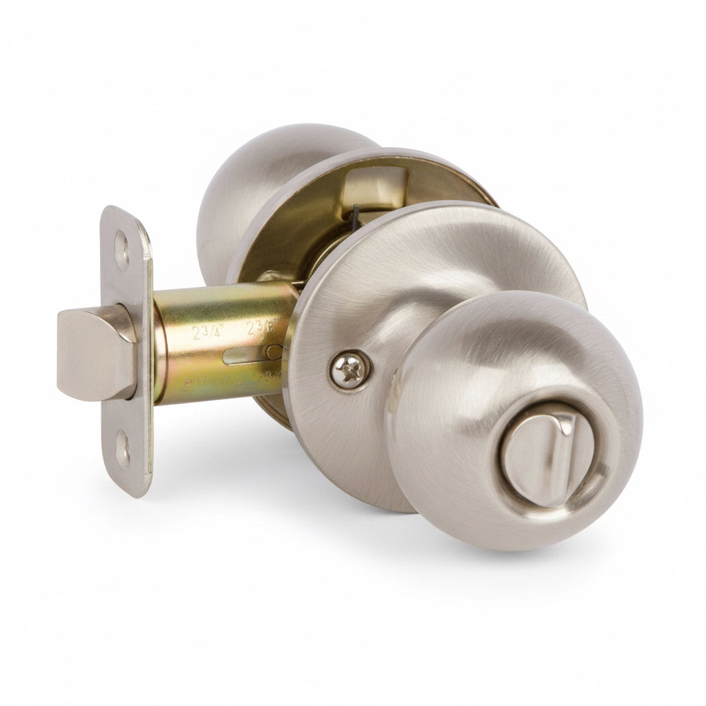 Ashland Privacy Door Knob, Satin Nickel