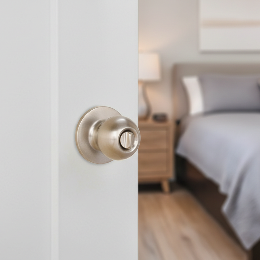 Ashland Privacy Door Knob, Satin Nickel