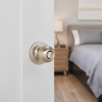 Ashland Privacy Door Knob, Satin Nickel