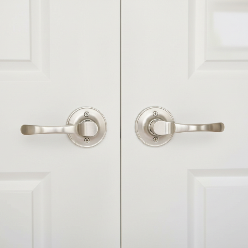 Arlington Dummy Lever Handle, Satin Nickel