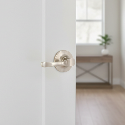 Arlington Passage Door Lever Handle, Satin Nickel