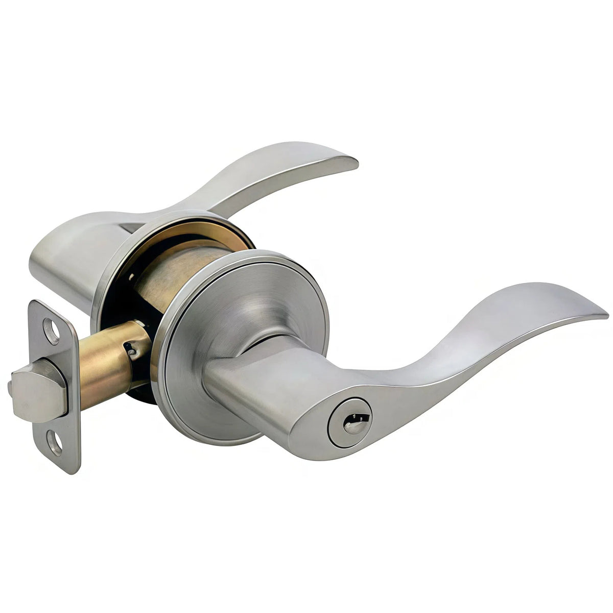Kingston Entry Lever, Satin Nickel