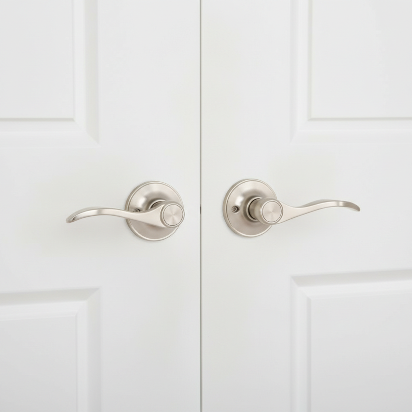 Kingston Dummy Lever, Satin Nickel