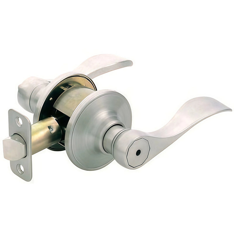 Kingston Privacy Door Lever, Satin Nickel