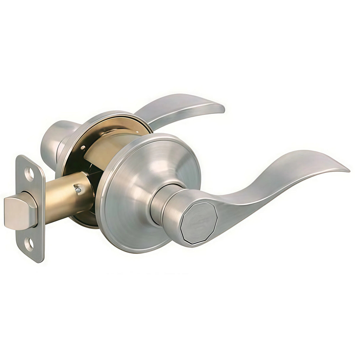 Kingston Passage Lever, Satin Nickel