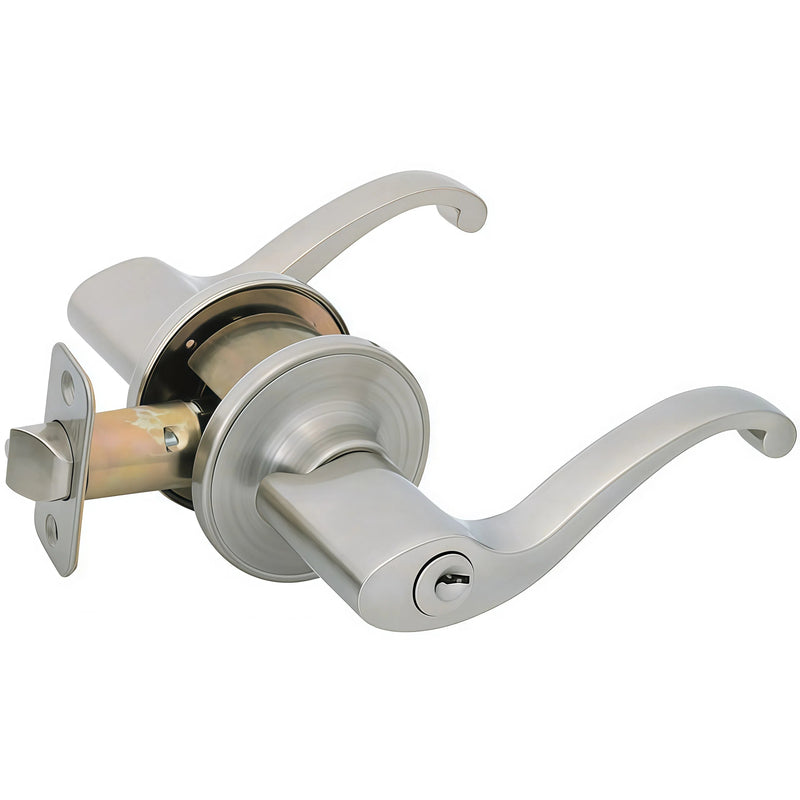 Richmond Entry Door Lever, Satin Nickel