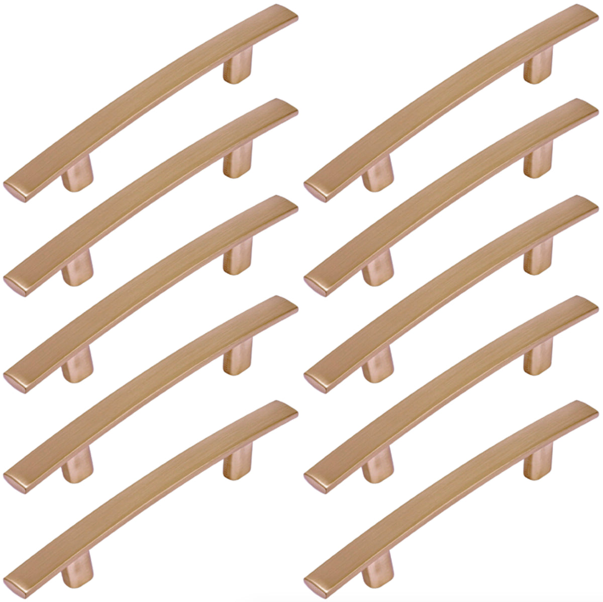 Diversa Gold Champagne 5&quot; (128mm) Subtle Arch Cabinet Pull