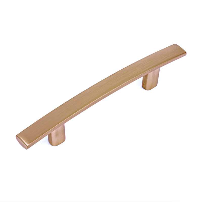 Diversa Gold Champagne 3&quot; (76mm) Subtle Arch Cabinet Pull