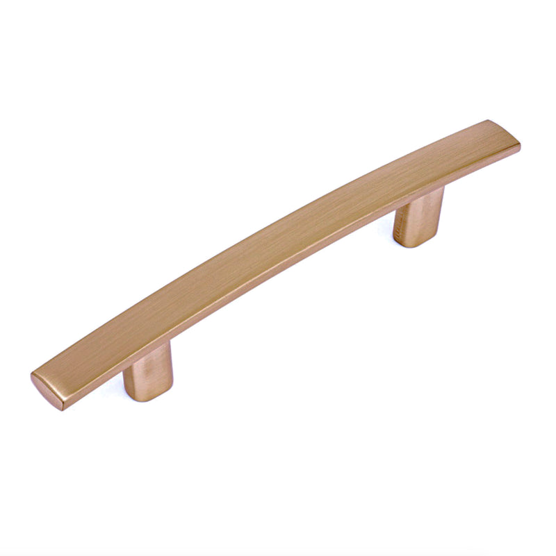 Diversa Gold Champagne 3-3/4&quot; (96mm) Subtle Arch Cabinet Pull