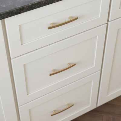 Diversa Gold Champagne 3" (76mm) Subtle Arch Cabinet Pull
