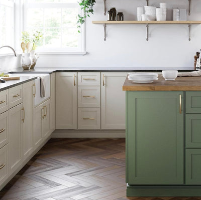 Diversa Gold Champagne 5&quot; (128mm) Subtle Arch Cabinet Pull