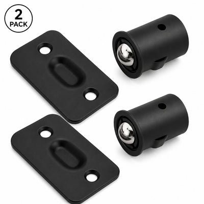 Ball Catch Drive In Strike Plate Radius Matte Black 2 1/4"