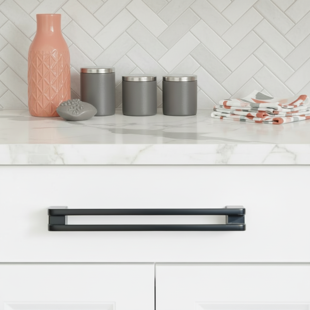 Diversa Limited Edition Matte Black 7-1/2" (192mm) Reveal Cabinet Drawer Pull