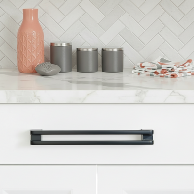 Diversa Limited Edition Matte Black 7-1/2" (192mm) Reveal Cabinet Drawer Pull