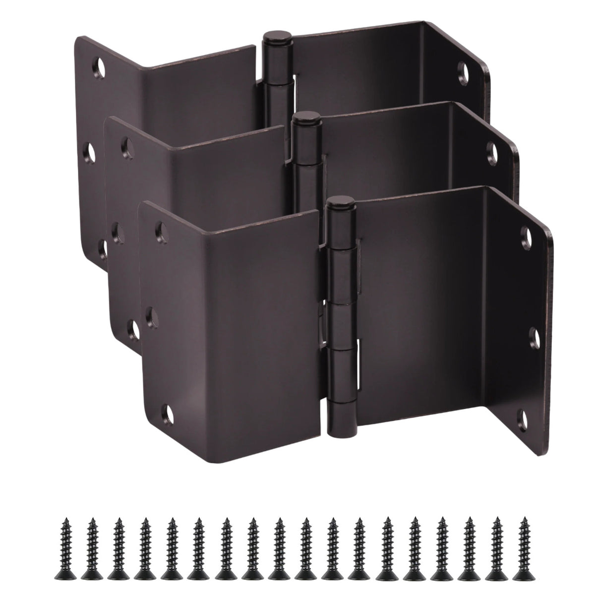 Offset Swing Clear Door Hinge, Oil Rubbed Bronze 3-1/2&quot; with 1/4&quot; Radius Corners