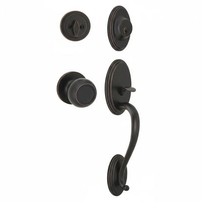 Cosmas 300 Series Oil Rubbed Bronze Handleset with 20 Series Interior