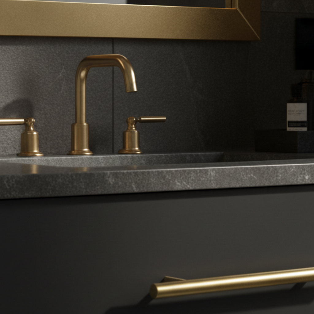 Cosmas 305-128BB Brushed Brass Euro Style Bar Pull