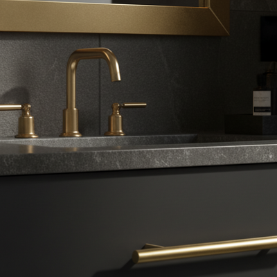 Cosmas 305-128BB Brushed Brass Euro Style Bar Pull