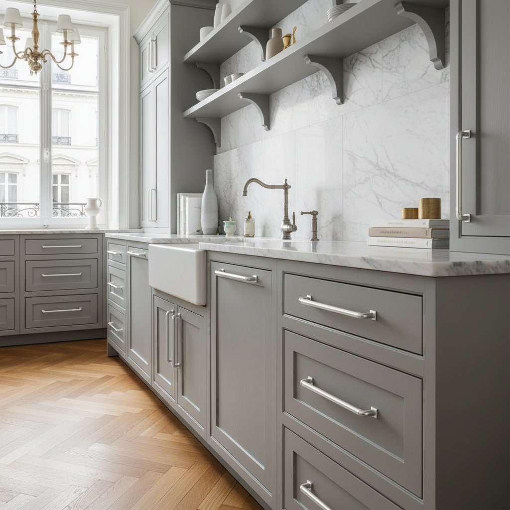 Cosmas 305-192SN Satin Nickel Euro Style Bar Pull