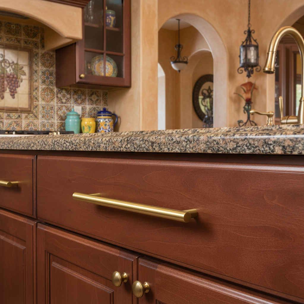 Cosmas 305-224BB Brushed Brass Euro Style Bar Pull