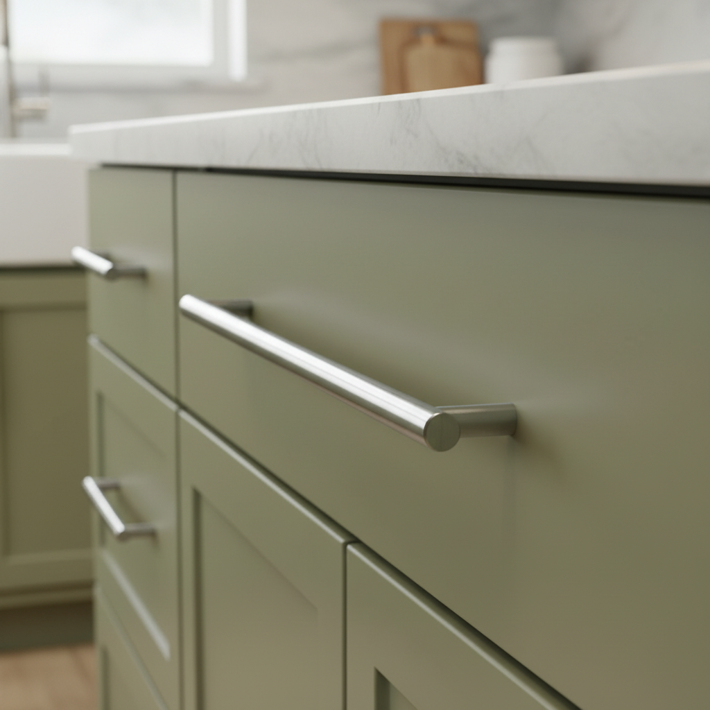 Cosmas 305-320CH Polished Chrome Euro Style Bar Pull