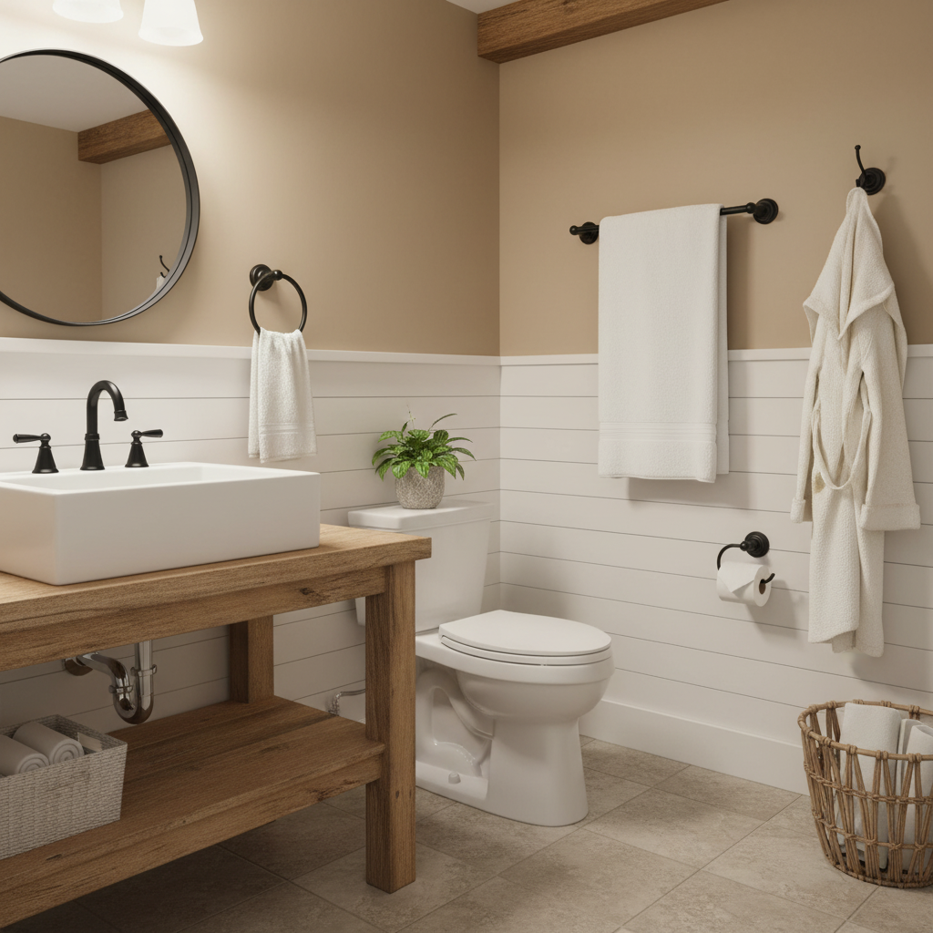 Royal Series 4 Piece Black Bathroom Hardware Set