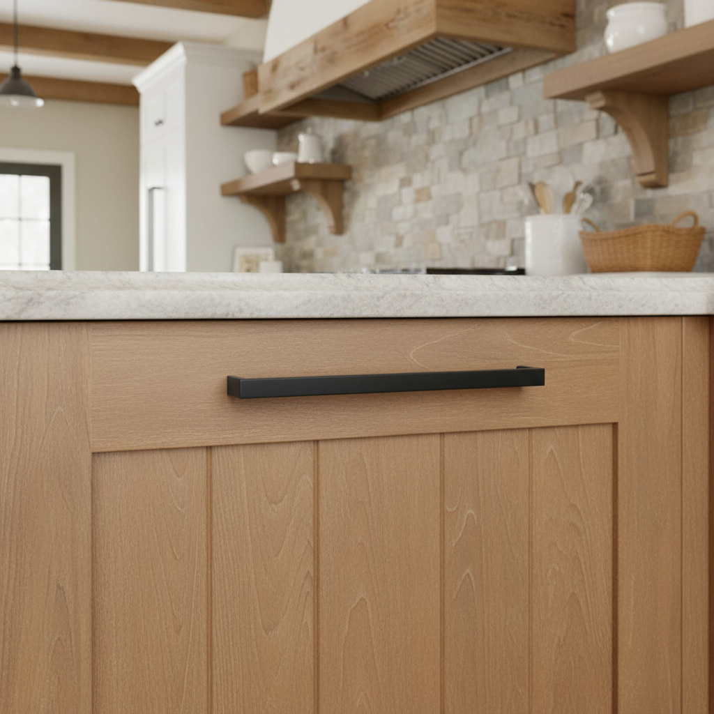 Cosmas 3133-160FB Flat Black Cabinet Pull