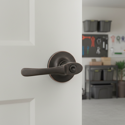 Arlington Entry Door Lever Handle, Oil Rubbed Bronze