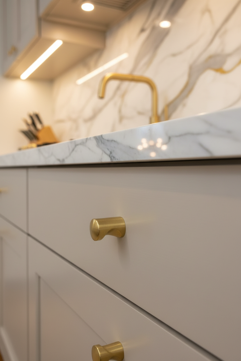 Cosmas 3312BB Brushed Brass Cabinet Knob